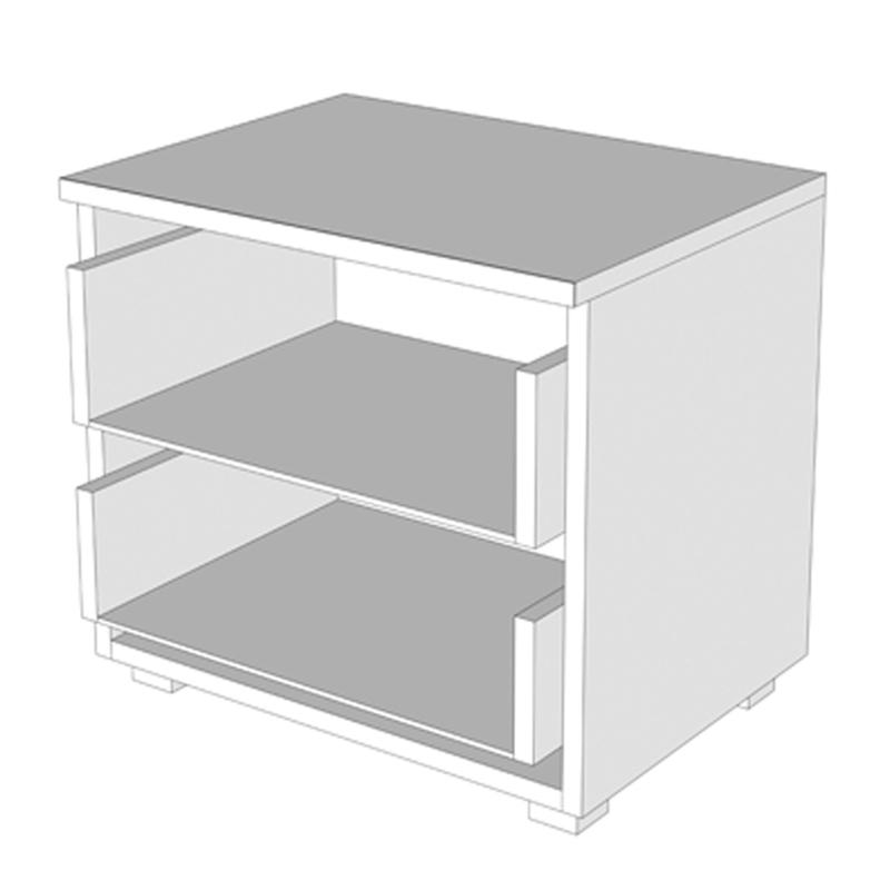 ΚΟΜΟΔΙΝΟ Uni NO2F Grey Oak 44,5x33,5x43εκ - Image 5