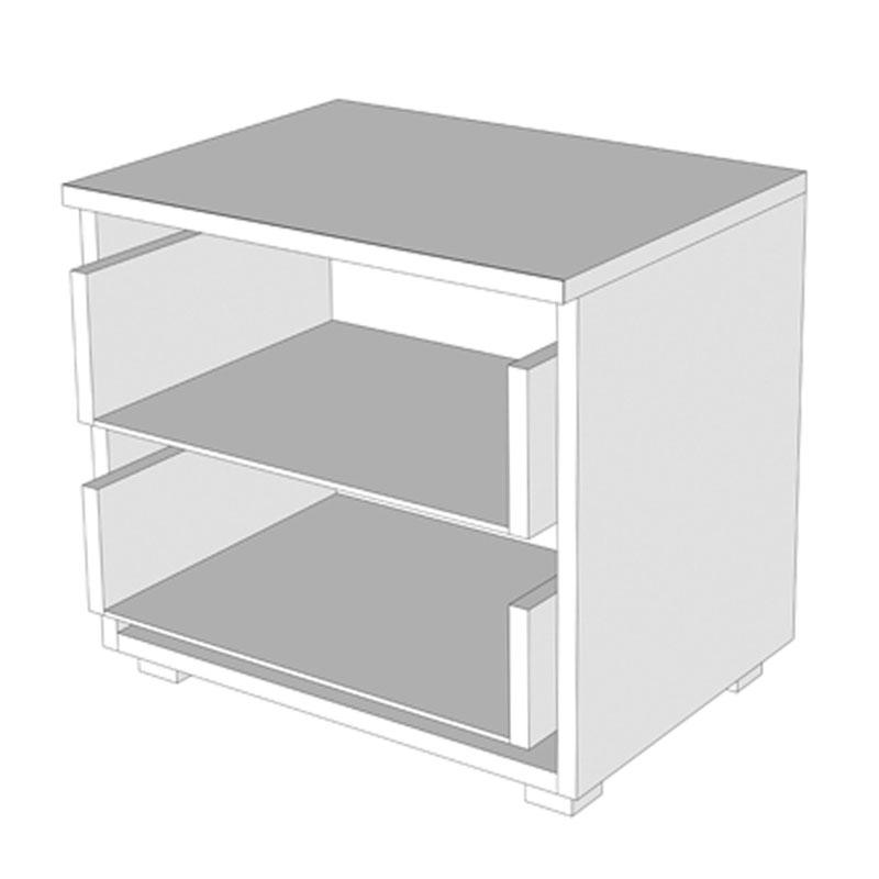 ΚΟΜΟΔΙΝΟ Uni NO2F Λευκό 44,5x33,5x43εκ - Image 5