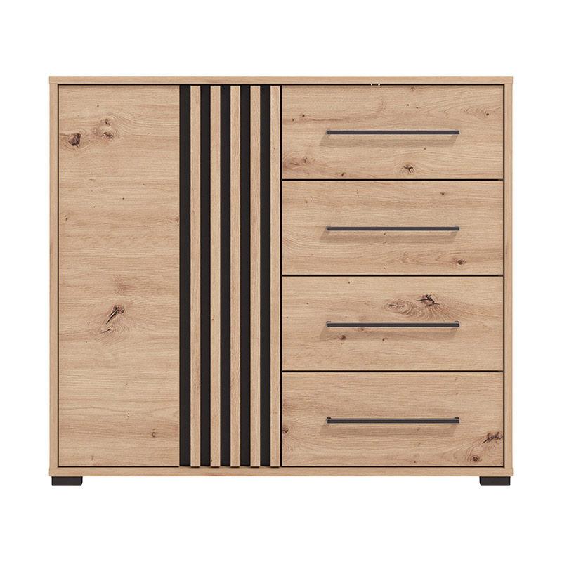 ΚΟΜΟΤΑ ASCALON 90 2K4F ARTISAN OAK-ΜΑΥΡΟ ΧΡΩΜΑ 93x40x82εκ - Image 3