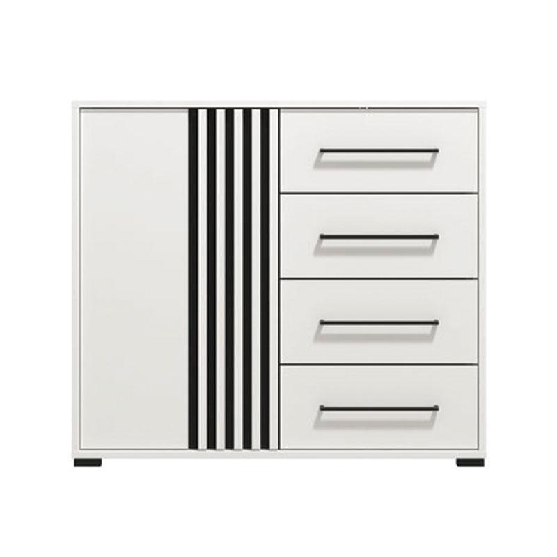 ΚΟΜΟΤΑ ASCALON 90 2K4F ΛΕΥΚΟ-ΜΑΥΡΟ-ΛΕΥΚΟ ΜΑΤ ΧΡΩΜΑ 93x40x82εκ - Image 3