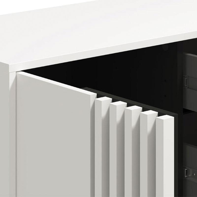 ΚΟΜΟΤΑ ASCALON 90 2K4F ΛΕΥΚΟ-ΜΑΥΡΟ-ΛΕΥΚΟ ΜΑΤ ΧΡΩΜΑ 93x40x82εκ - Image 4