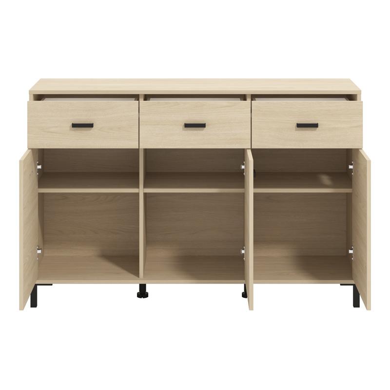 ΚΟΜΟΤΑ-ΜΠΟΥΦΕΣ ARBELA 3K3F3V LIGHT PORT OAK ΧΡΩΜΑ 138x40x90εκ - Image 4