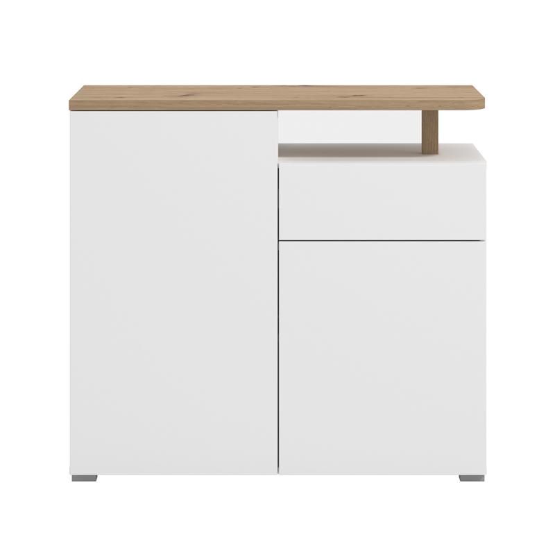 ΚΟΜΟΤΑ-ΜΠΟΥΦΕΣ ATERNO 103 2K1F2V ΛΕΥΚΟ/ARTISAN ΧΡΩΜΑ 103x40x94εκ - Image 3