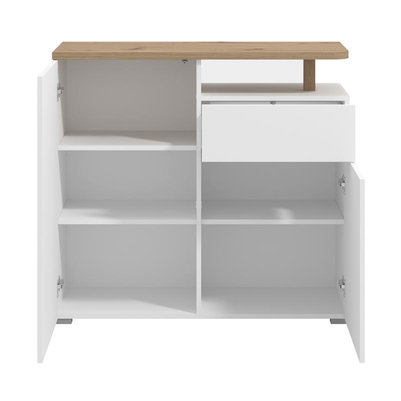 ΚΟΜΟΤΑ-ΜΠΟΥΦΕΣ ATERNO 103 2K1F2V ΛΕΥΚΟ/ARTISAN ΧΡΩΜΑ 103x40x94εκ - Image 4