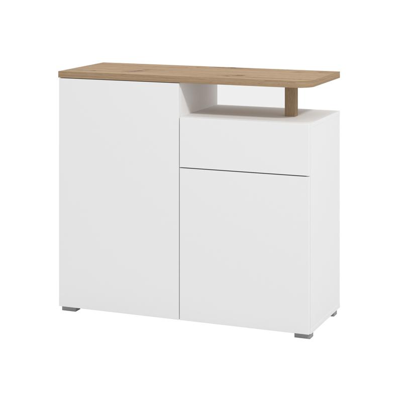 ΚΟΜΟΤΑ-ΜΠΟΥΦΕΣ ATERNO 103 2K1F2V ΛΕΥΚΟ/ARTISAN ΧΡΩΜΑ 103x40x94εκ - Image 5