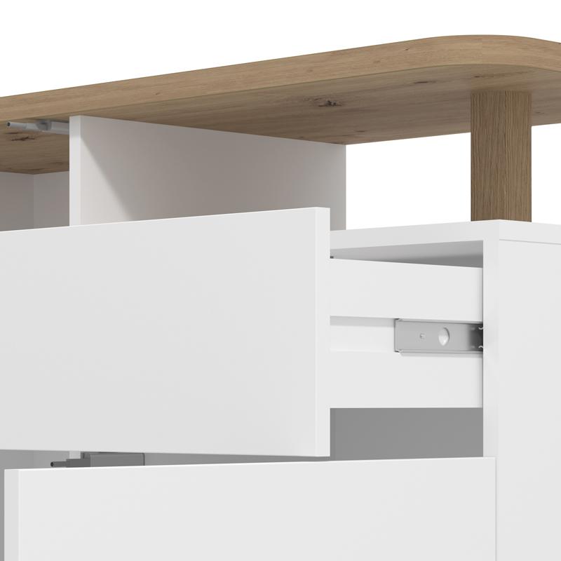 ΚΟΜΟΤΑ-ΜΠΟΥΦΕΣ ATERNO 103 2K1F2V ΛΕΥΚΟ/ARTISAN ΧΡΩΜΑ 103x40x94εκ - Image 6