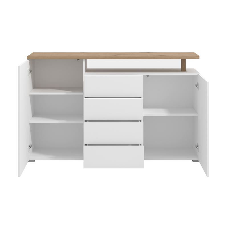 ΚΟΜΟΤΑ-ΜΠΟΥΦΕΣ ATERNO 154 3K4F2V ΛΕΥΚΟ/ARTISAN ΧΡΩΜΑ 154x40x94εκ - Image 3