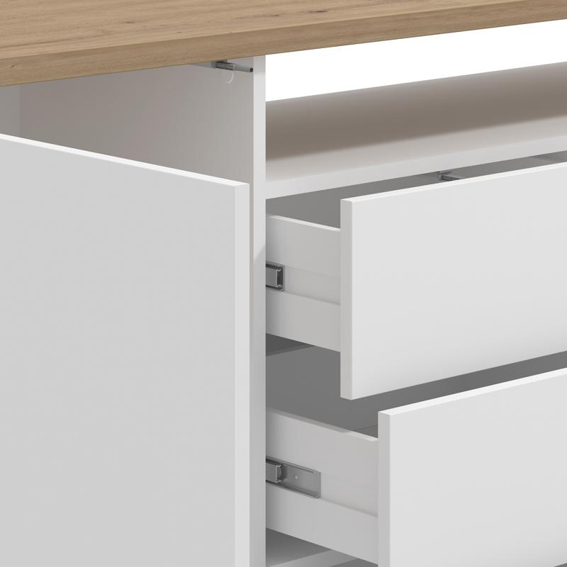 ΚΟΜΟΤΑ-ΜΠΟΥΦΕΣ ATERNO 154 3K4F2V ΛΕΥΚΟ/ARTISAN ΧΡΩΜΑ 154x40x94εκ - Image 5