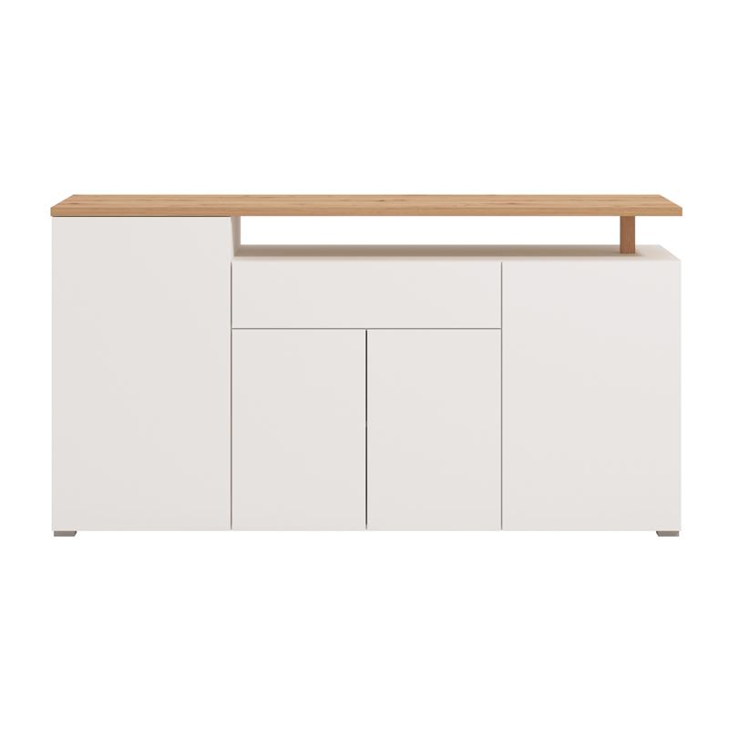ΚΟΜΟΤΑ-ΜΠΟΥΦΕΣ ATERNO 180 4K1F4V ΛΕΥΚΟ/ARTISAN ΧΡΩΜΑ 180x40x94εκ - Image 3
