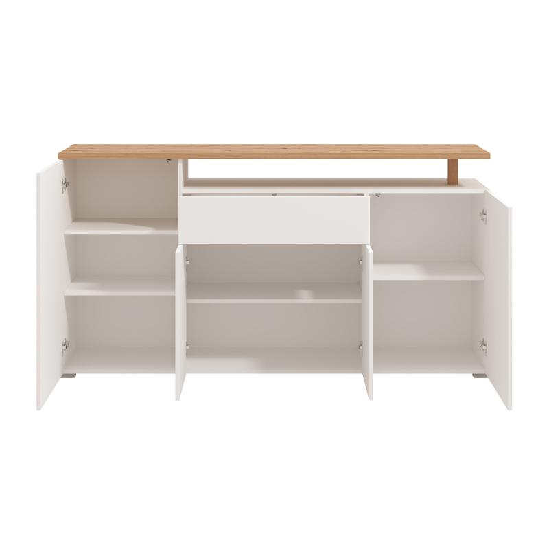 ΚΟΜΟΤΑ-ΜΠΟΥΦΕΣ ATERNO 180 4K1F4V ΛΕΥΚΟ/ARTISAN ΧΡΩΜΑ 180x40x94εκ - Image 4