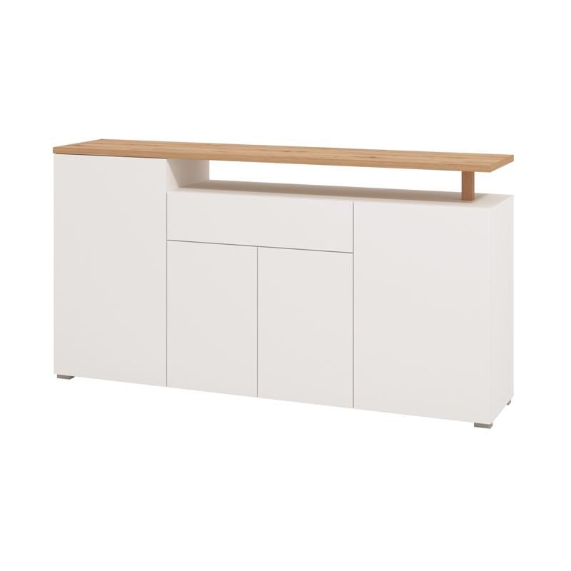 ΚΟΜΟΤΑ-ΜΠΟΥΦΕΣ ATERNO 180 4K1F4V ΛΕΥΚΟ/ARTISAN ΧΡΩΜΑ 180x40x94εκ - Image 5