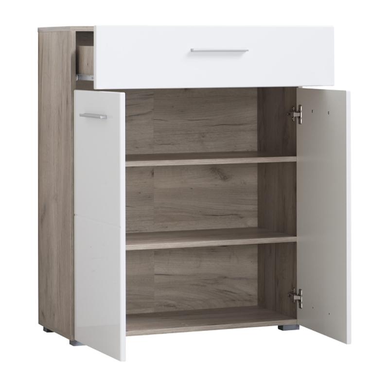 ΚΟΜΟΤΑ-ΜΠΟΥΦΕΣ Beny 2K1F GREY OAK-ΛΕΥΚΗ ΛΑΚΑ 79x35x97,5εκ - Image 4