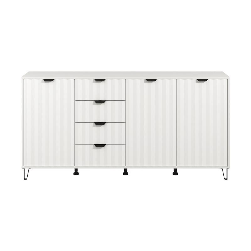 ΚΟΜΟΤΑ-ΜΠΟΥΦΕΣ BREST 4Κ4F ΛΕΥΚΟ-ΛΕΥΚΟ ΜΑΤ ΧΡΩΜΑ 183x40x91εκ - Image 3