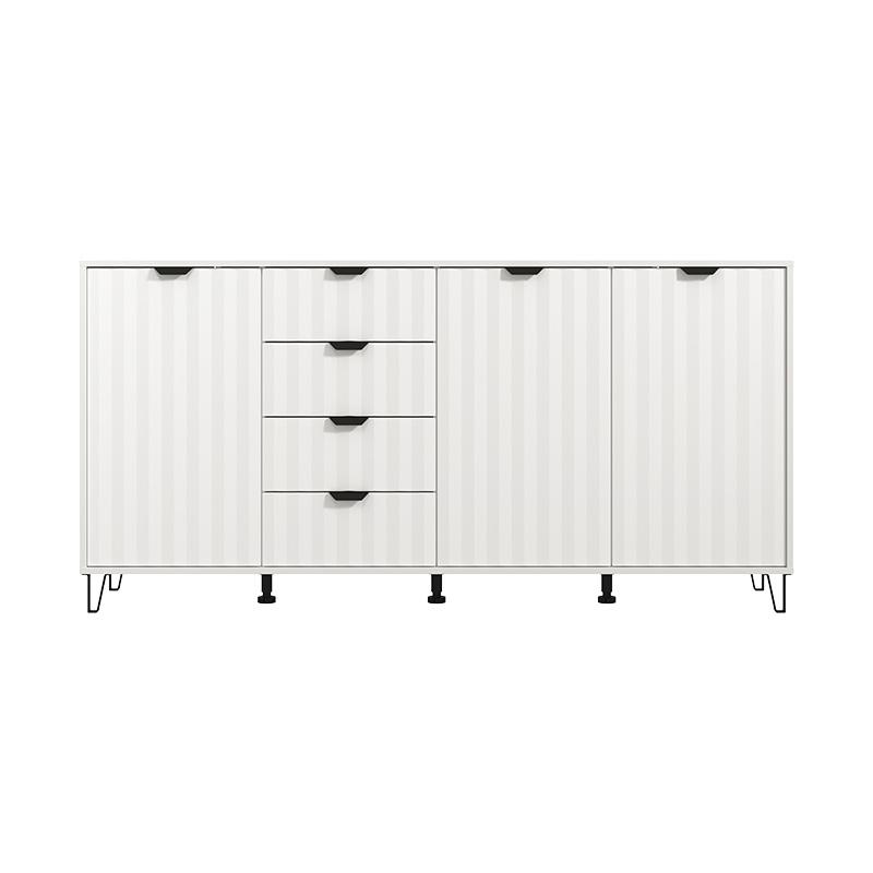 ΚΟΜΟΤΑ-ΜΠΟΥΦΕΣ BREST 4Κ4F ΛΕΥΚΟ-ΛΕΥΚΟ ΜΑΤ ΧΡΩΜΑ 183x40x91εκ - Image 4