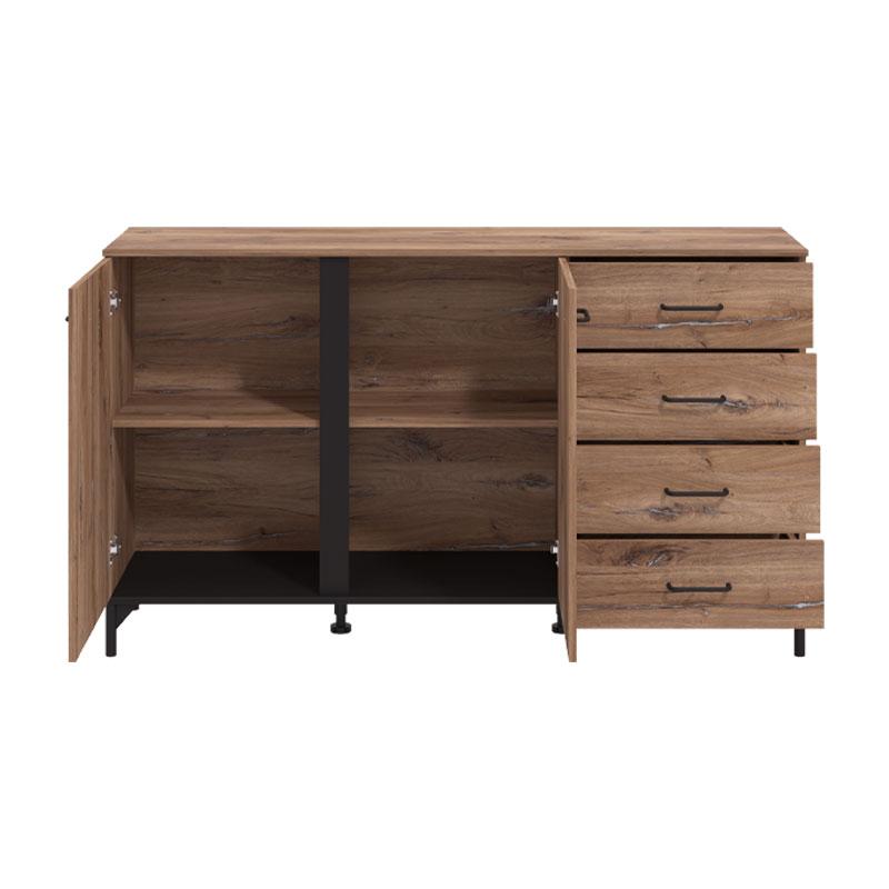 ΚΟΜΟΤΑ-ΜΠΟΥΦΕΣ CORSICA 3K4F FLAGSTAFF OAK-ΜΑΥΡΟ 159x42x92εκ - Image 3