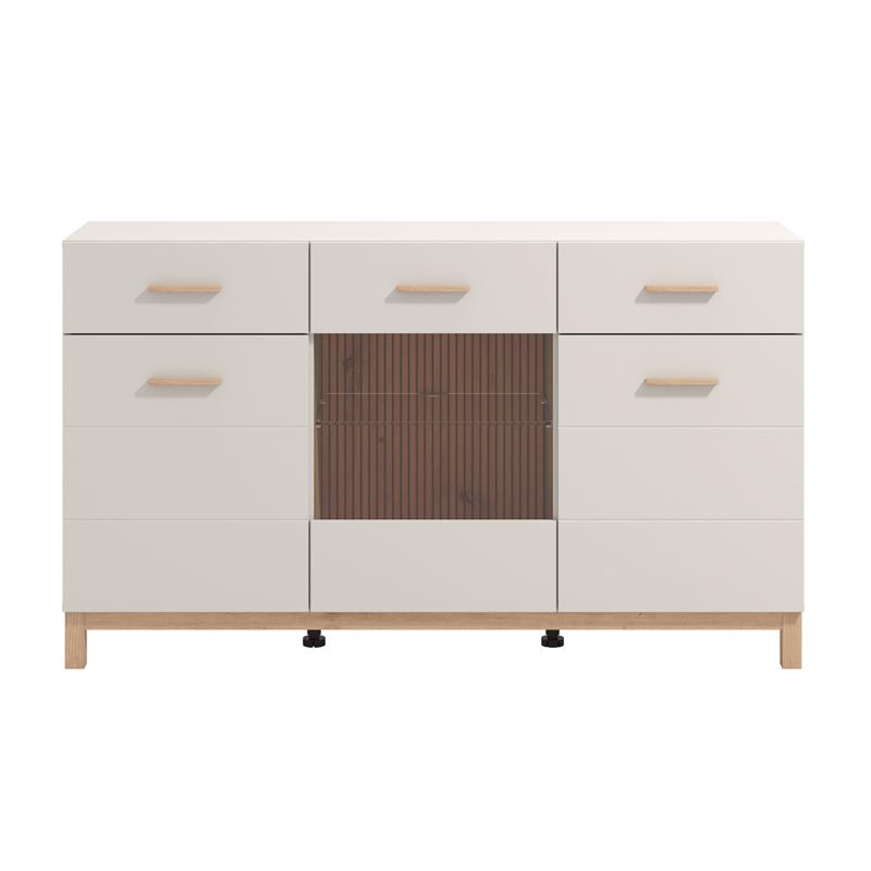 ΚΟΜΟΤΑ-ΜΠΟΥΦΕΣ ESSEX 154 3K2F3V VS1 CASHMERE/ARTISAN OAK 154x42x89εκ - Image 3