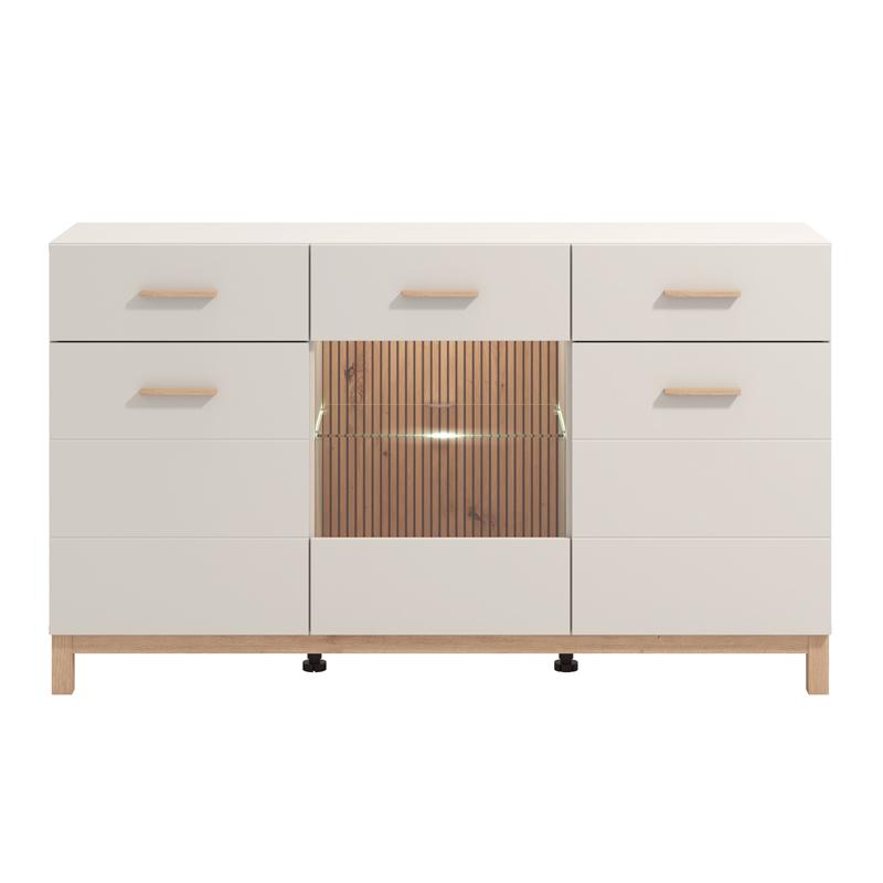 ΚΟΜΟΤΑ-ΜΠΟΥΦΕΣ ESSEX 154 3K2F3V VS1 CASHMERE/ARTISAN OAK 154x42x89εκ - Image 4