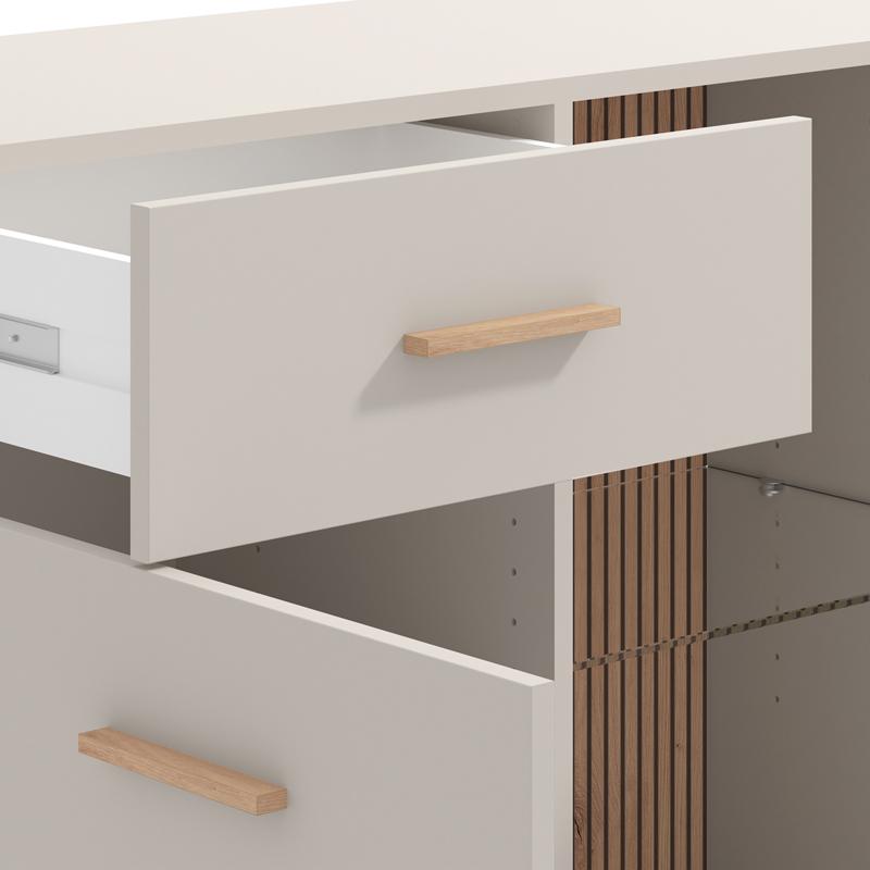 ΚΟΜΟΤΑ-ΜΠΟΥΦΕΣ ESSEX 154 3K2F3V VS1 CASHMERE/ARTISAN OAK 154x42x89εκ - Image 7