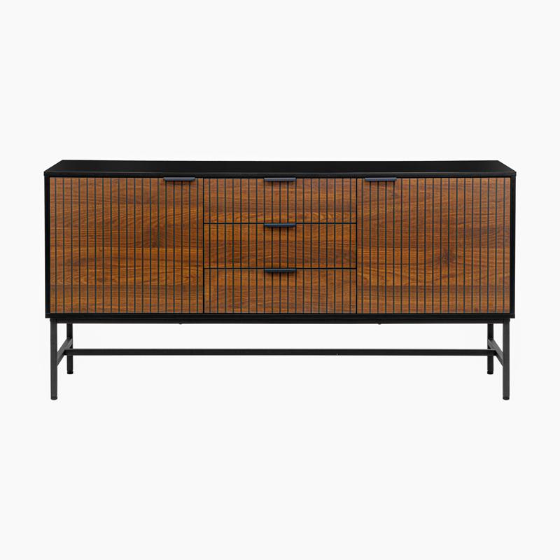 ΚΟΜΟΤΑ-ΜΠΟΥΦΕΣ FL2405 ΜΑΥΡΟ-ΚΑΦΕ ΧΡΩΜΑ 150x40x75εκ - Image 3