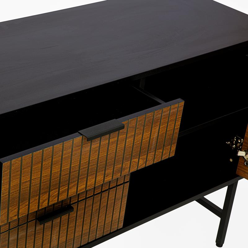 ΚΟΜΟΤΑ-ΜΠΟΥΦΕΣ FL2405 ΜΑΥΡΟ-ΚΑΦΕ ΧΡΩΜΑ 150x40x75εκ - Image 6