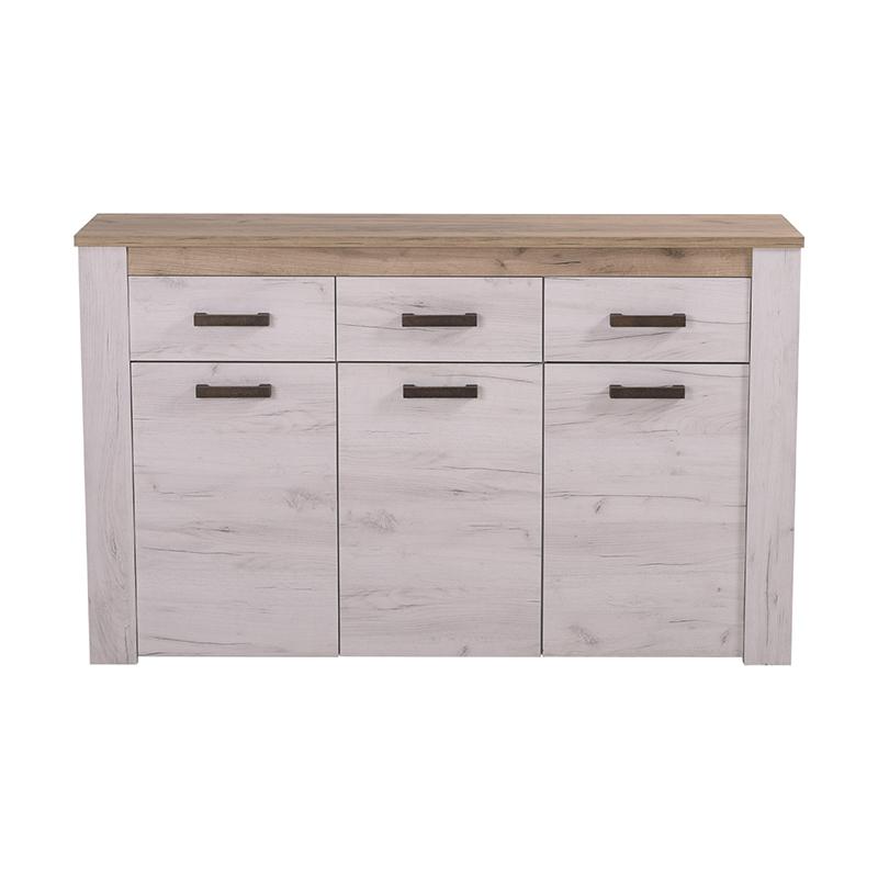 ΚΟΜΟΤΑ-ΜΠΟΥΦΕΣ Kent 160 3Κ3F GREY OAK/WHITE OAK 160x37x98εκ knt - Image 3
