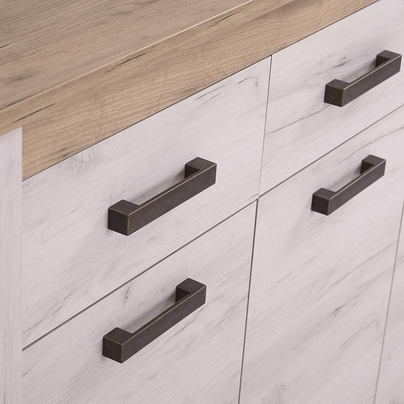 ΚΟΜΟΤΑ-ΜΠΟΥΦΕΣ Kent 160 3Κ3F GREY OAK/WHITE OAK 160x37x98εκ knt - Image 5