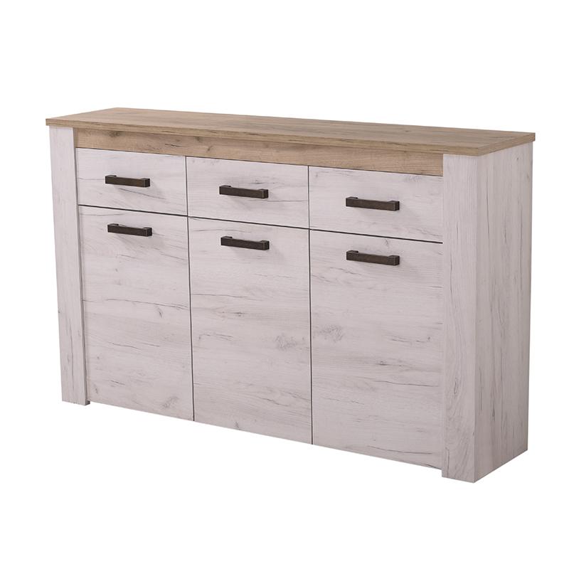 ΚΟΜΟΤΑ-ΜΠΟΥΦΕΣ Kent 160 3Κ3F GREY OAK/WHITE OAK 160x37x98εκ knt - Image 6
