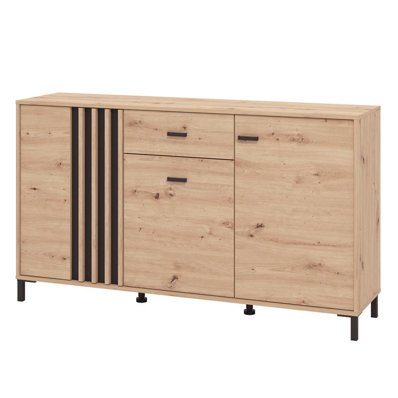 ΚΟΜΟΤΑ-ΜΠΟΥΦΕΣ LAVAL 157 3K1F3V ARTISAN ΟΑΚ/ΜΑΥΡΟ 157x40x90εκ - Image 4