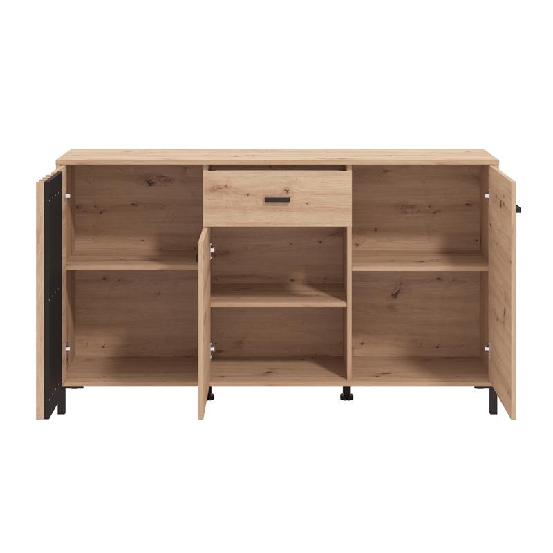 ΚΟΜΟΤΑ-ΜΠΟΥΦΕΣ LAVAL 157 3K1F3V ARTISAN ΟΑΚ/ΜΑΥΡΟ 157x40x90εκ - Image 5