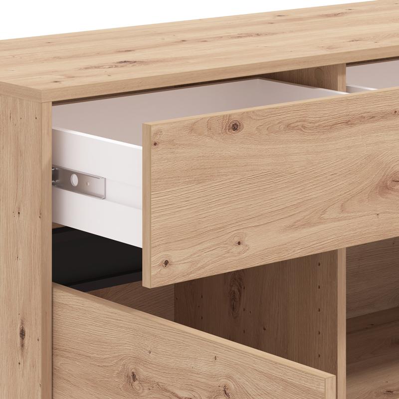 ΚΟΜΟΤΑ-ΜΠΟΥΦΕΣ MARRON 157 3K3F3V ARTISAN OAK/ΜΑΥΡΟ ΜΑΤΤ ΧΡΩΜΑ 157x40x90εκ - Image 6