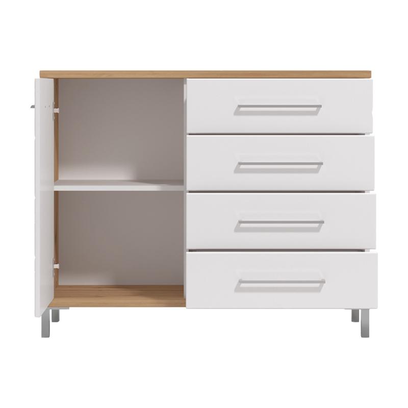 ΚΟΜΟΤΑ-ΜΠΟΥΦΕΣ MONDEGO 2K4F ARTISAN-ΛΕΥΚΗ ΛΑΚΑ 108x40x87εκ - Image 3