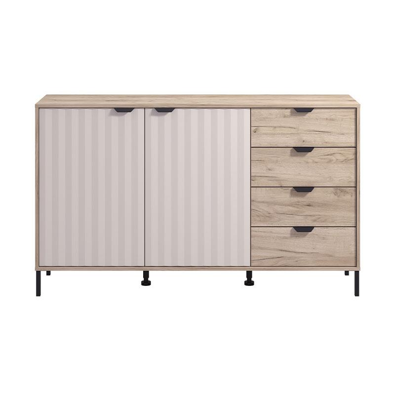 ΚΟΜΟΤΑ-ΜΠΟΥΦΕΣ VANDEA 3K4F GREY OAK-CASHMERE 157x40x93εκ - Image 4