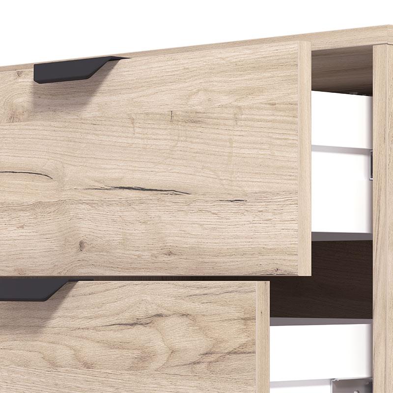 ΚΟΜΟΤΑ-ΜΠΟΥΦΕΣ VANDEA 3K4F GREY OAK-CASHMERE 157x40x93εκ - Image 6