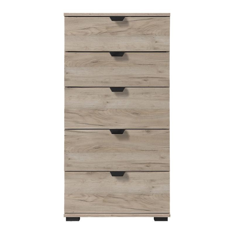 ΚΟΜΟΤΑ-ΣΥΡΤΑΡΙΕΡΑ DUERO 5F 45 GREY OAK 45x40x95εκ - Image 3