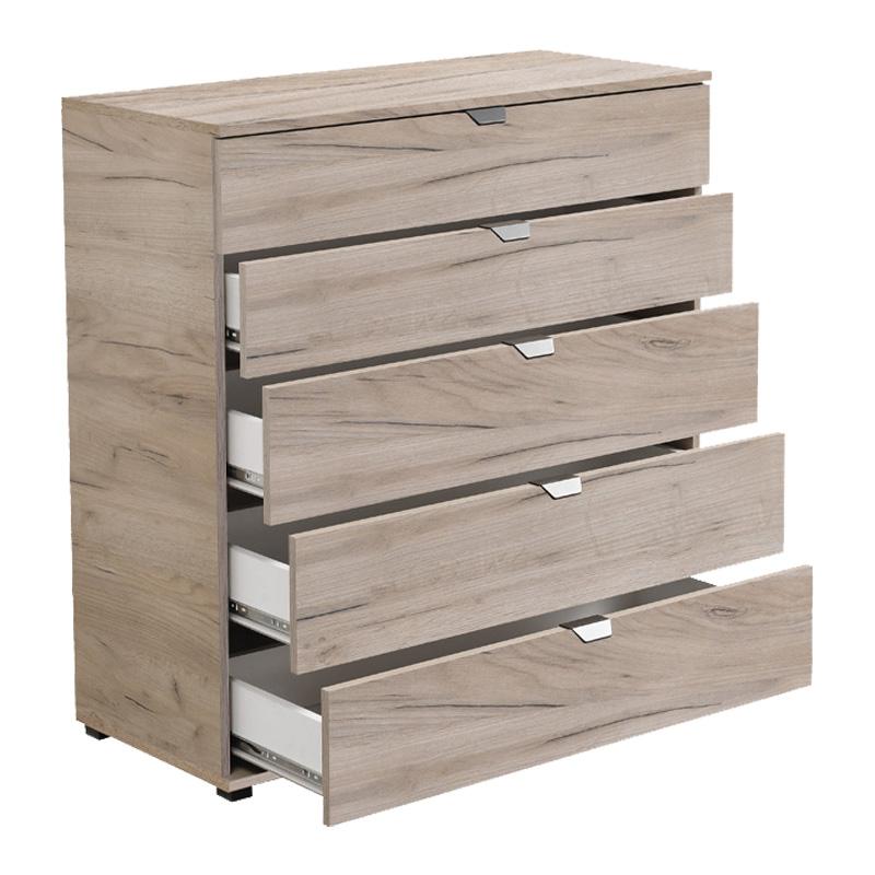 ΚΟΜΟΤΑ-ΣΥΡΤΑΡΙΕΡΑ DUERO 5F 90 GREY OAK 90x40x95εκ - Image 4