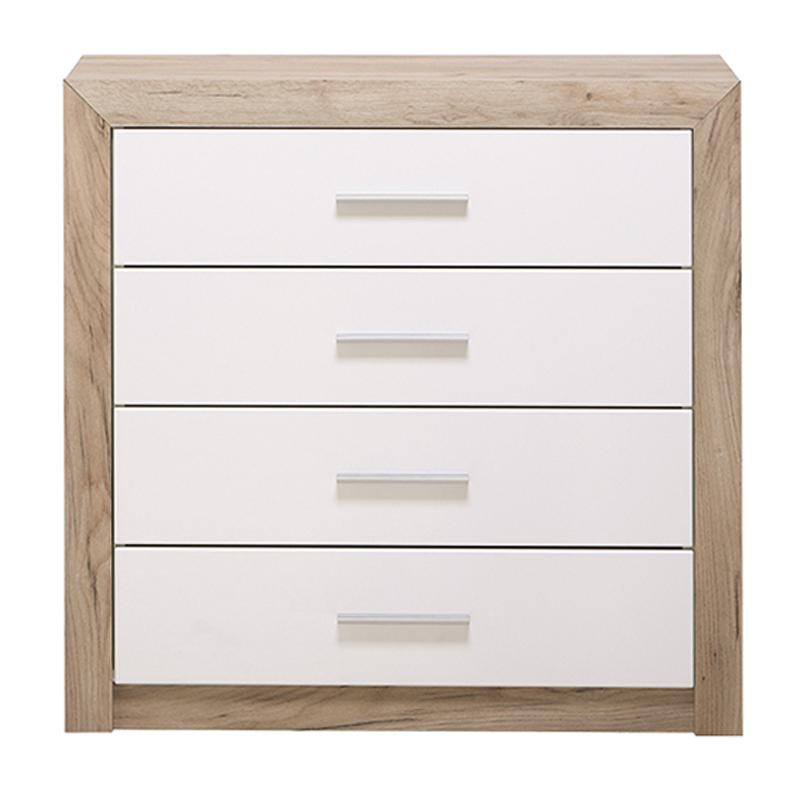 ΚΟΜΟΤΑ-ΣΥΡΤΑΡΙΕΡΑ Etna 4F Grey Oak - Λευκή Λάκα 93x35x90.5εκ - Image 3