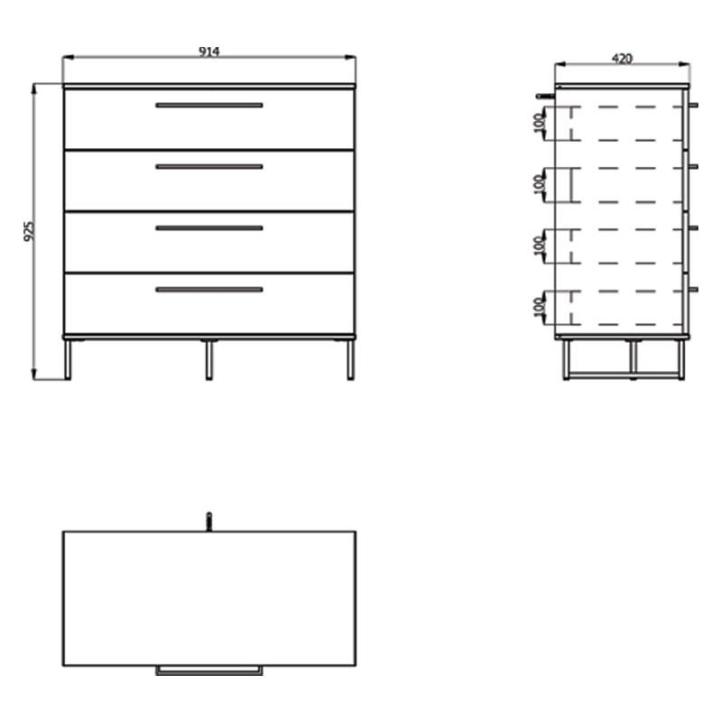 ΚΟΜΟΤΑ-ΣΥΡΤΑΡΙΕΡΑ SARDINIA 4F ARTISAN OAK / ΜΑΥΡΟ 91.5x42x93εκ - Image 6