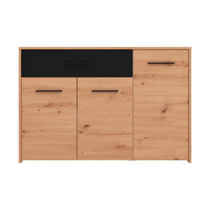 ΚΟΜΟΤΑ VARADERO 3K1F ARTISAN OAK-ΜΑΥΡΟ 119x33x80,5εκ - Image 3