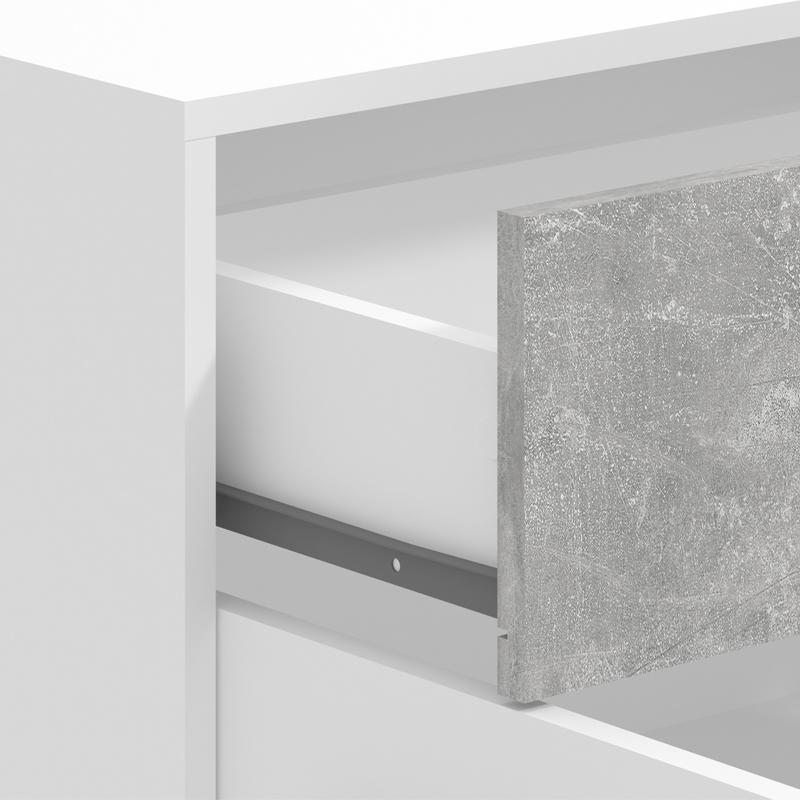 ΚΟΜΟΤΑ VARADERO 3K1F ΛΕΥΚΟ-CONCRETE 119x33x80,5εκ - Image 5