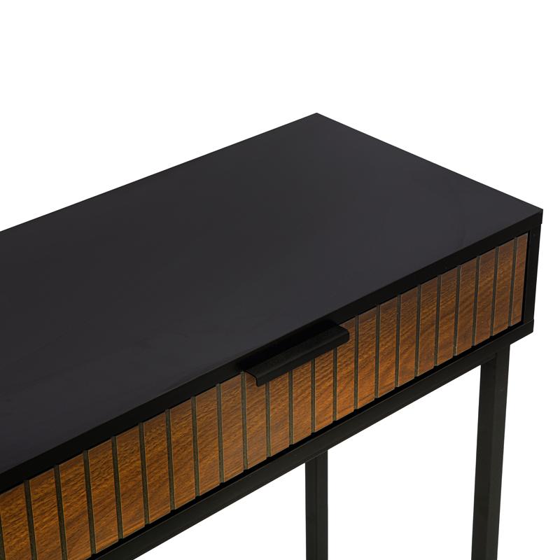 ΚΟΝΣΟΛΑ FL2405 ΜΑΥΡΟ-ΚΑΦΕ ΧΡΩΜΑ 120x30x76εκ - Image 5