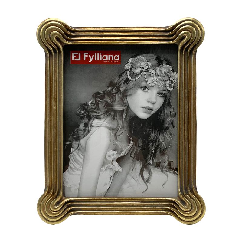 ΚΟΡΝΙΖΑ FL22839 15x20 ΧΡΥΣΟ ΑΝΤΙΚΕ ΧΡΩΜΑ 21x2x26εκ