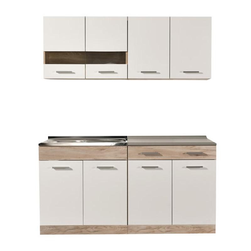 ΚΟΥΖΙΝΑ DALILA 160 GREY OAK / ΛΕΥΚΟ 160x51,5x206,5εκ - Image 3