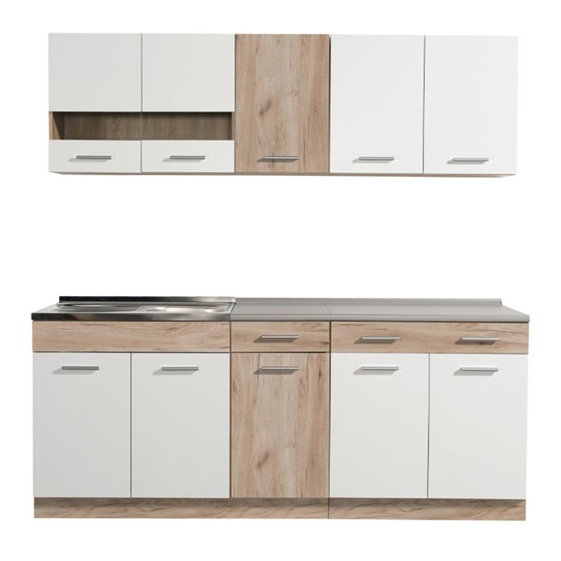 ΚΟΥΖΙΝΑ DALILA 200 GREY OAK / ΛΕΥΚΟ 200x51,5x206,5εκ - Image 3