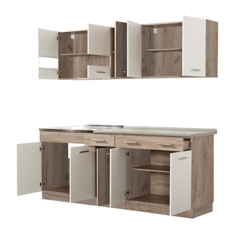 ΚΟΥΖΙΝΑ DALILA 200 GREY OAK / ΛΕΥΚΟ 200x51,5x206,5εκ - Image 4