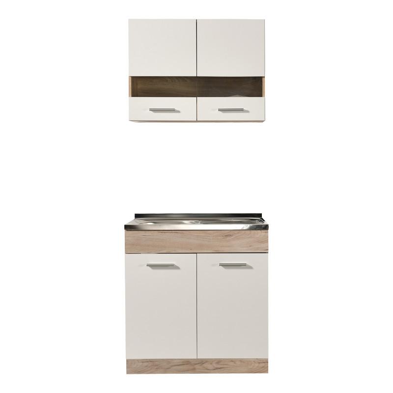 ΚΟΥΖΙΝΑ DALILA 80S GREY OAK / ΛΕΥΚΟ 80x51,5x206,5εκ - Image 3