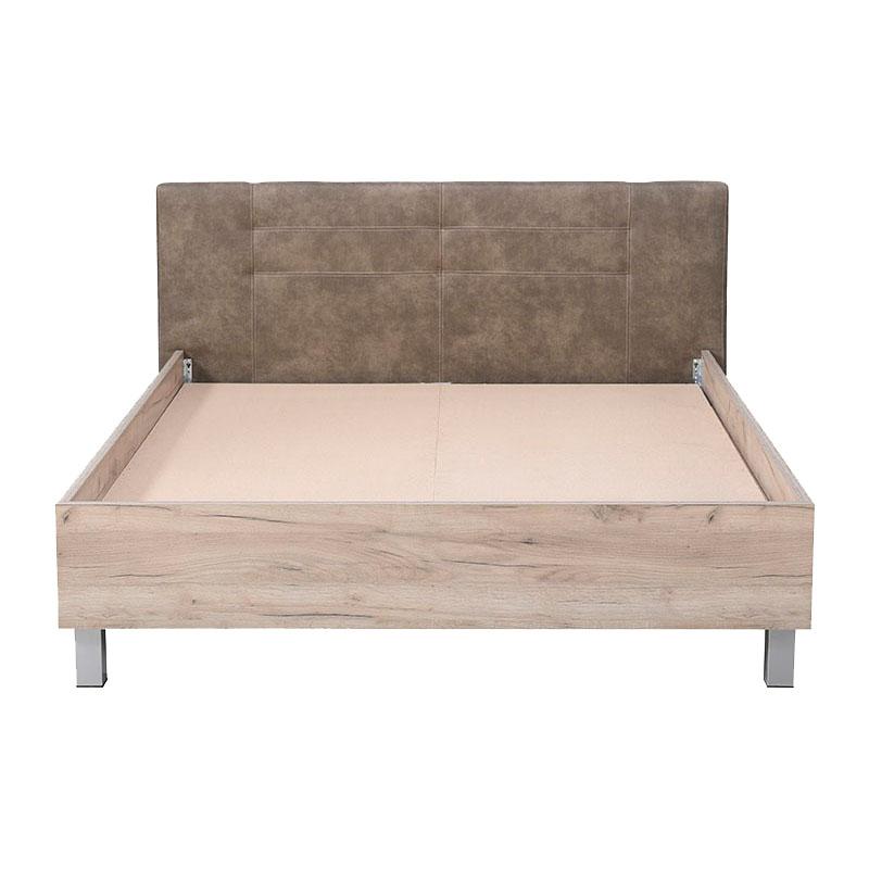ΚΡΕΒΑΤΙ CANON 160 GREY OAK - ΓΚΡΙ ΥΦΑΣΜΑ 176.5x212.5x93.5εκ (160x200) - Image 5