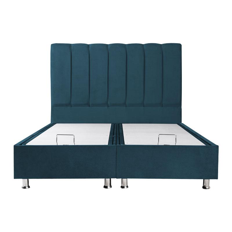 ΚΡΕΒΑΤΙ Elina BLUE RAF ΜΕ ΑΠΟΘΗΚΕΥΤΙΚΟ ΧΩΡΟ 208x162x130εκ ΓΙΑ ΣΤΡΩΜΑ 160x200εκ - Image 3
