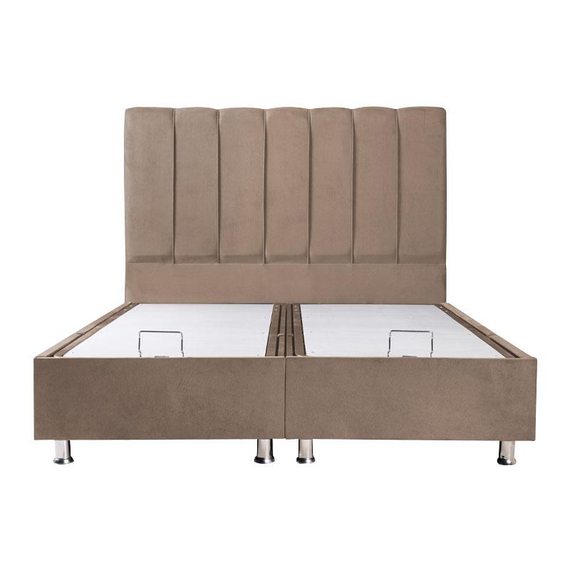 ΚΡΕΒΑΤΙ Elina ΜΠΕΖ ΜΕ ΑΠΟΘHKEYTIKO ΧΩΡΟ 208x142x130εκ ΓΙΑ ΣΤΡΩΜΑ 140x200εκ - Image 3