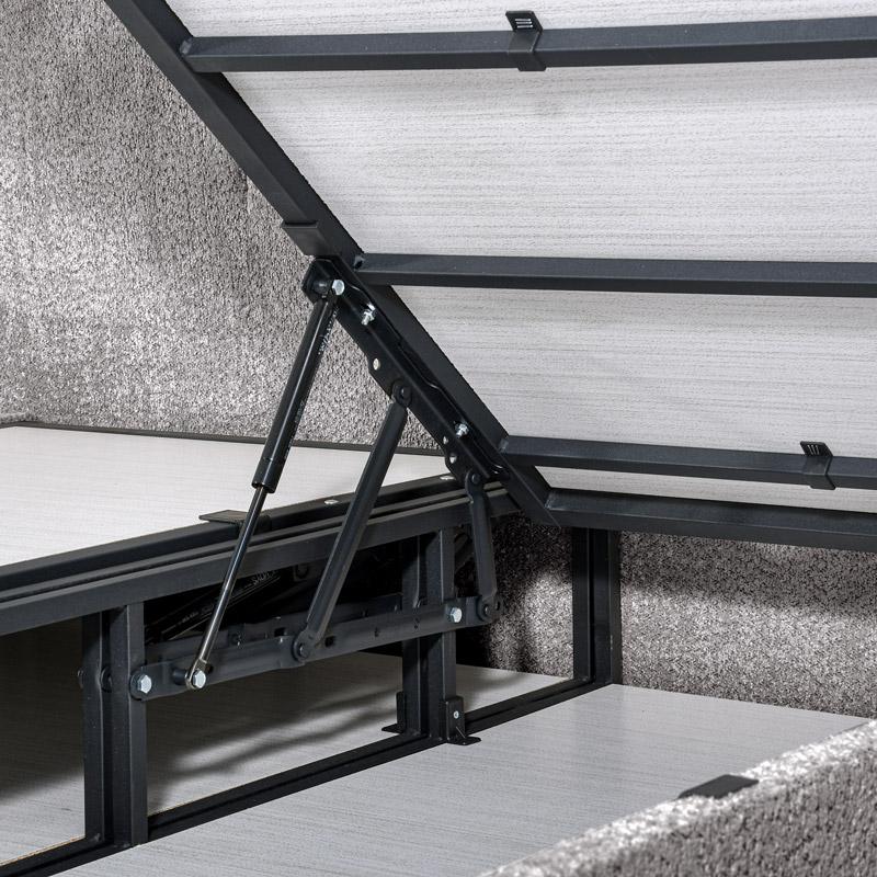 ΚΡΕΒΑΤΙ Edem ΓΚΡΙ ΜΕ ΑΠΟΘ ΧΩΡΟ 212x179x130εκ (160x200) - Image 5