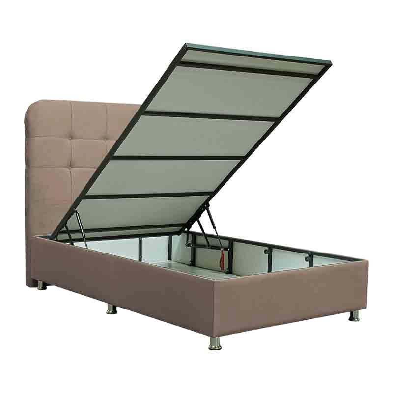 ΚΡΕΒΑΤΙ Natalie ΚΑΦΕ ΜΕ ΑΠΟΘ ΧΩΡΟ 212x122x120 ΓΙΑ ΣΤΡΩΜΑ 120x200εκ - Image 3